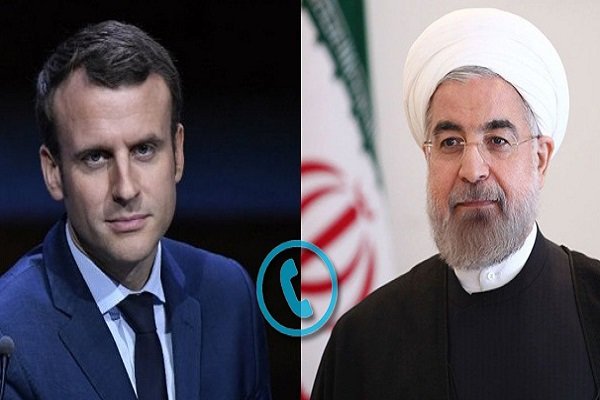 روحانی در گفتگو با رئیس جمهور فرانسه: آمریکا از برجام خارج شده و نمی تواند از سازوکار برجام استفاده کند