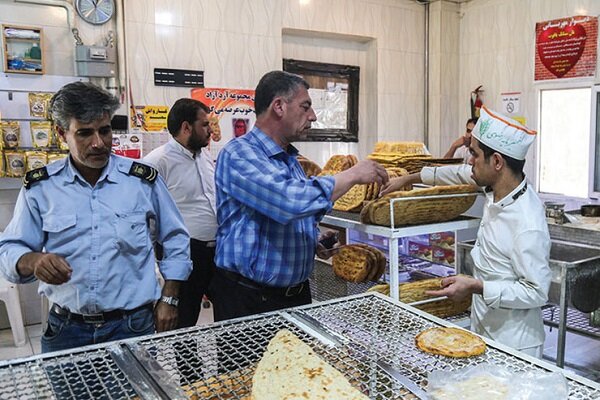 فاصله گذاری اجتماعی در نانوایی های جنوب شهر