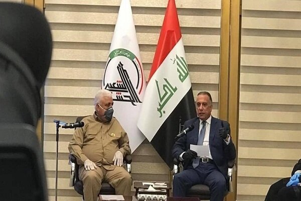 بازدید نخست وزیر عراق از مقر حشد شعبی در بغداد