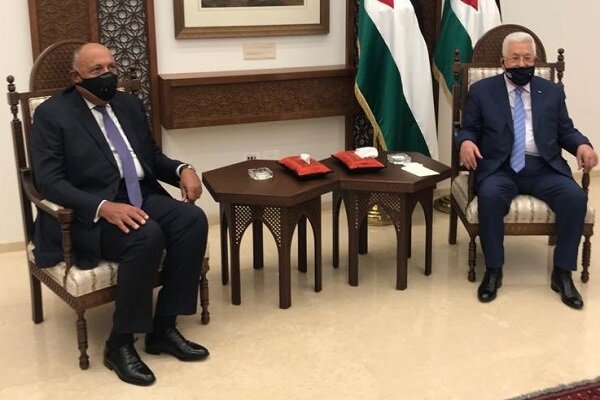 شکری در دیدار با عباس در رام الله: حامی بازپس گیری حقوق مشروع ملت فلسطین هستیم
